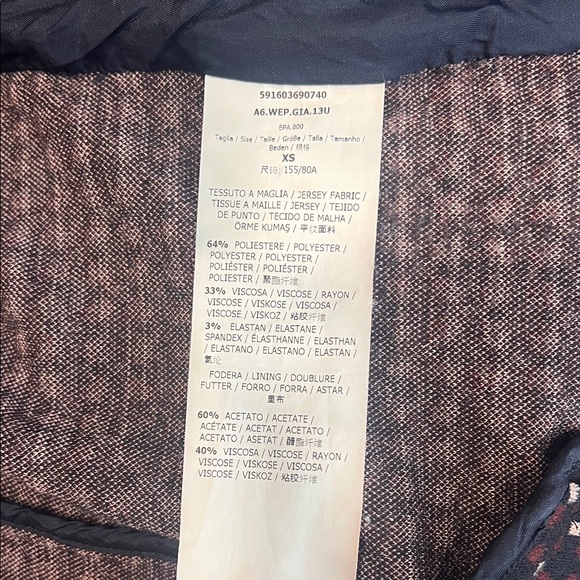 MaxMara Weekend Multicolored Blazer Size XS - Picture 7 of 9